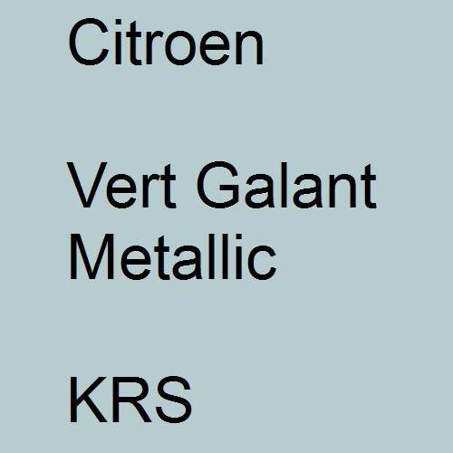 Citroen, Vert Galant Metallic, KRS.